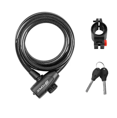 Produktbild von Spiral - Schloß mit Halterung 1,80 m/12cm schwarz