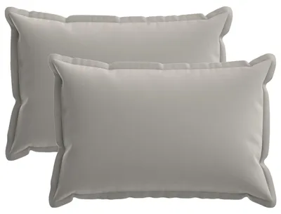 Produktbild von vidaXL Kissenbezug 2 stk. HOUTEN Grau 40 x 60 cm Polyester