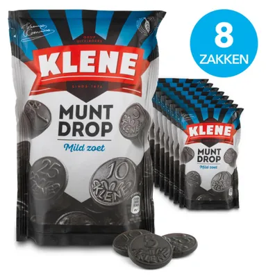 Immagine prodotto di Caramelle alla menta e liquirizia Klene (8 x 210 g)