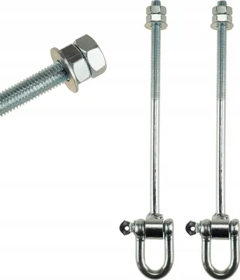 Produktbild von Hängemattenbefestigung M10 FEINZ Hakenschäkel Robust Und Langlebig Ideal Für Garten Und Camping 2X