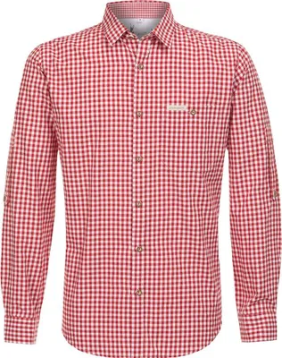 Produktbild von Trachtenhemd Langarm CAMPOS3 rot Stockerpoint Trachtenhemd Langarm Comfort Fit Campos3 rot, M
