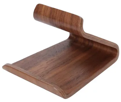 Imagen del producto de Soporte para tablet de madera de roble, estable para teléfonos y tabletas, ideal para escritorio
