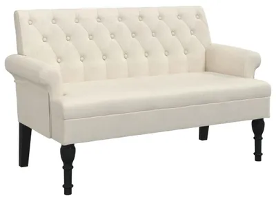 Immagine prodotto di vidaXL Panca con schienale 120x62x75,5 cm Lino