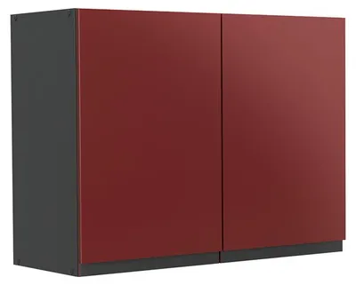 Produktbild von Küchenglasschrank Vicco R-Line Rot/Anthrazit 80 cm, Model 71463