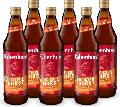 Produktbild von RABENHORST Heißer Horst   6er Pack (6 x 700 ml) – Alkoholfreies - Heißgetränk mit natürlichem Vitamin C