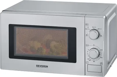 Produktbild von Severin MW 7899, Arbeitsplatte, Solo-Mikrowelle, 20 l, 700 W, Drehregler, Edelstahl
