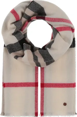 FRAAS Kaschmir Stola mit Schnittfransen in beige