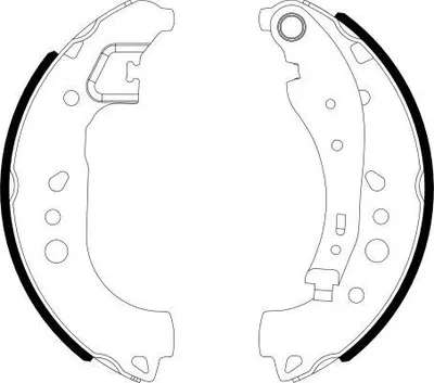 Produktbild von TEXTAR Bremsbackensatz Trommelbremse Hinten für RENAULT Twingo III Schrägheck (BCM) 229mm 91081700