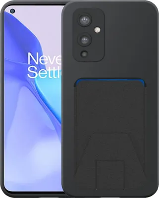Obrázek produktu pro Vhodné pro pouzdro na telefon OnePlus 9 s nastavitelnou koženou přihrádkou - Flexibilní zadní kryt Silikonové pouzdro TPU s nastavitelnou koženou přihrádkou - Black - Smartphonica