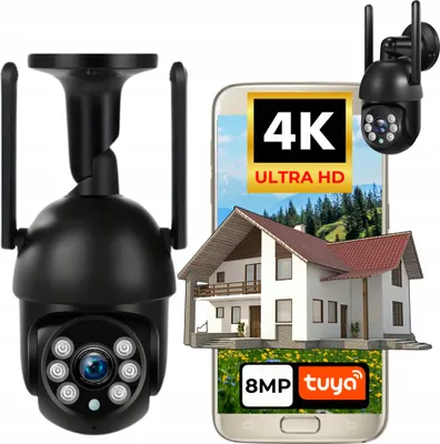 Produktbild von Outdoor Kamera Wifi 8Mp Zoom 4K Bewegungs- Und Silhouettenerkennung Ip66 Tuya