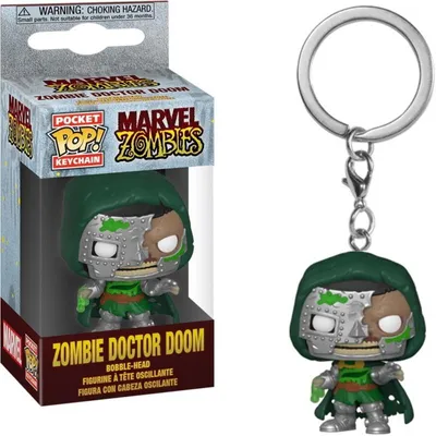 Produktbild von Marvel Zombies - Zombie Doctor Doom - Schlüsselanhänger Funko Pocket POP! Keychain