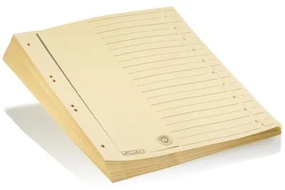 Produktbild von 50 Herlitz Trennblätter / DIN A4 / Manila-Karton / Farbe: chamois