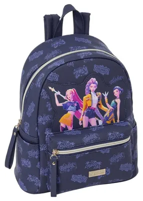 Immagine prodotto di Zaino mini da 9 litri, modello "Demon Hunters", ispirato al K-pop, per bambini. Taglia unica