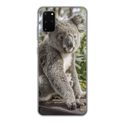 Produktbild von MuchoWow® Handyhülle Schutzhülle Hülle für Samsung Galaxy S20 Plus Koala - Holz - Pflanzen - Kinder - Jungen - Mädchen Silikon Softcase Handy Hülle - Hartschale