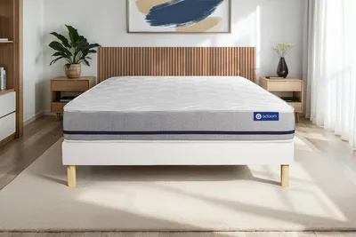 Obrázek produktu pro Měkká matrace Actiflex 160x200 cm + rám postele s lamelovým roštem, stupeň tuhosti 3, jádro z taštičkových pružin, výška: 20 cm