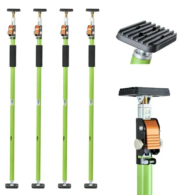 Produktbild von 4x Einhandstütze 110–203 cm Montagestütze Deckenstütze Teleskopstütze 60 kg höhenverstellbar