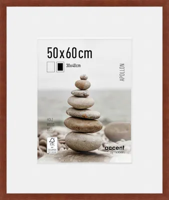 Zdjęcie produktu dla accent by nielsen drewniana ramka na zdjęcia Apollon, 50x60 cm, Wengé