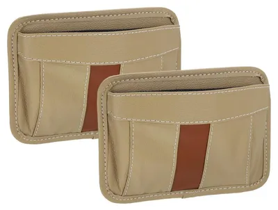 Productafbeelding van Autostoel zijvakorganizer, Polyurethanleer, zwart, 17x4x12 cm. Opbergtas voor in de auto