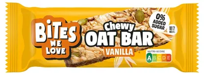 Produktbild von Biteswelove Chewy Hafer-Riegel Vanille 16 x 30 g – Weiche Hafer-Snacks, 480 g