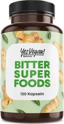 Produktbild von YesVegan® Bitter Komplex Bitterstoffe Verdauung Leber 120 Kapseln - 1 Stück