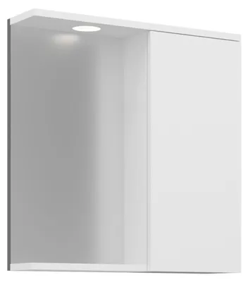 Immagine prodotto di Mobile da bagno con specchio "Purus 65" - 63 x 18 x 68 cm - Bianco