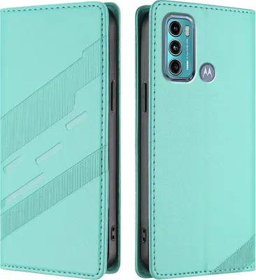 Obrázek produktu pro Pouzdro pro Motorola Moto G60/Moto G40 Fusion,Polyuretankožené peněženkové pouzdro s přihrádkou na karty a funkcí stojánku Türkis