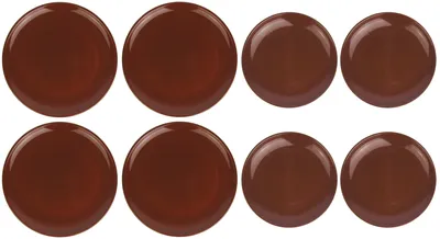 Produktbild von 8 Stück Speiseteller aus Ton je 4 Stück Ø 23cm und Ø 29 cm Spülmaschinengeeignet Mikrowellengeeignet Ofenfest