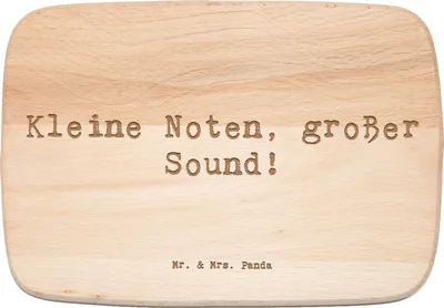 Produktbild von Mr. & Mrs. Panda schneidbrett Spruch Bassklarinette Sound - Transparent - Geschenk, vesperbrett, Frühstücksbrett, Schneidebrett, Musiker, Humor, Orchestermusik, Lernen