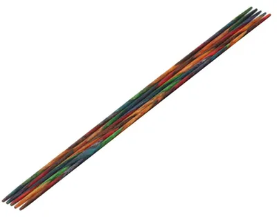 Produktbild von Lana Grossa Strumpfstricknadel Design-Holz 15-2.25 | Multicolor