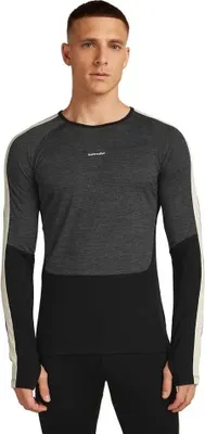 Produktbild von Icebreaker Merino 200 Oasis+ Crewe Langarm-baselayer Grau S Herren Grau S