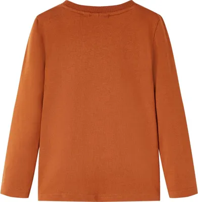 Produktbild von vidaXL Kinder-Langarmshirt Dunkelorange 116