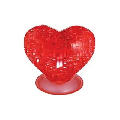 Produktbild von Crystal Puzzle - Herz Rot - 46 Teile
