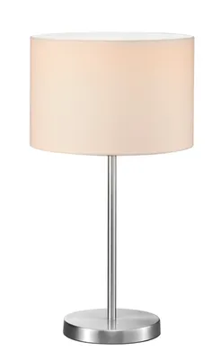 Obrázok produktu pre Trio stolová lampa strieborné matné látkové tienidlo biele Ø 30cm