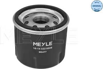 Produktbild von Ölfilter MEYLE 16-14 322 0008 Anschraubfilter für RENAULT Clio III Schrägheck (BR0/1, CR0/1) TWINGO II (CN0) CLIO II (BB0/1/2, CB0/1/2) TWINGO I (C06)