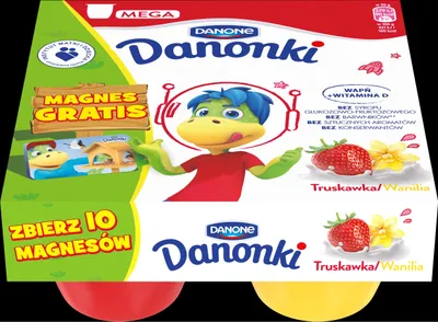 Obrázek produktu pro Danonki Mega Jahoda Vanilka 4 x 90 g