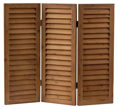 Immagine prodotto di Paravento divisorio in legno - Paravento a 3 pannelli - 90 x 81 cm - Bianco - Pieghevole
