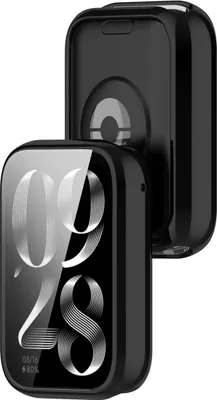 Produktbild von Etui z osłoną ekranu Bizon Case Watch Felipe do Xiaomi Mi Smart Band 9 Pro, czarne