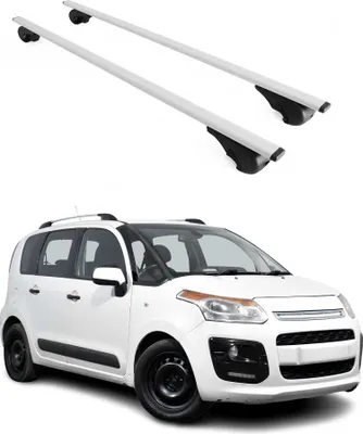 Produktbild von Dachträger Grundtäger für Citroen C3 Picasso 2008-2017 75kg Metall Silber 2 tlg
