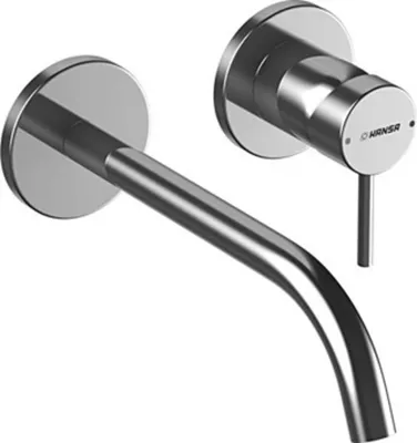 Zdjęcie produktu dla Hansa jednouchwytowa bateria umywalkowa ścienna HANSAPUBLIC DN 15, wysięg 225 mm wylewka Ø 19 mm chromowana