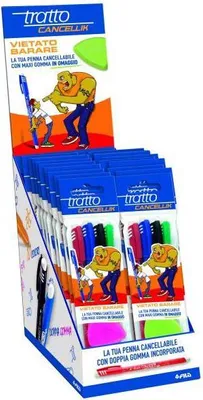 Image de Tratto 817200 Stylo à bille Noir, Bleu, Vert, Rouge 80 pièce(s)