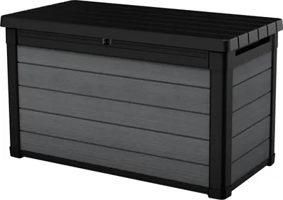 Produktbild von Gartenbox 100 g Holzoptik Farbe grau Inhalt 380 l 1229 x 621 x 706 H cm - Cortina