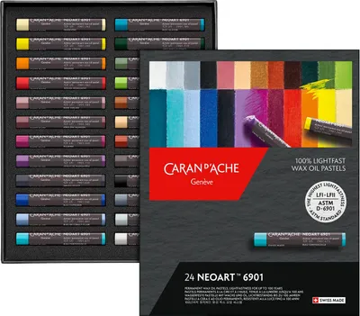 Obrázok produktu pre Pastelky „Neoart 6901“, 24 farieb, CARAN D'ACHE 901.324