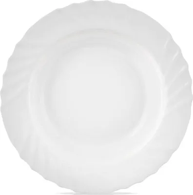 Produktbild von Tiefer Glas-Essteller weiß LUNA 22,5 cm, 350 ml
