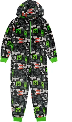 Produktbild von Minecraft - Schlafanzug für Kinder NS7072 (140) (Schwarz/Grün)