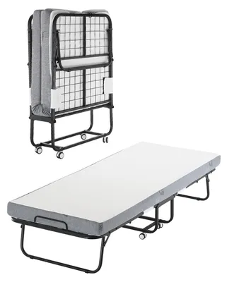 Produktbild von Klappbares Gästebett - Faltbett - Klappbett - Campingbett - Gästebett - Bequeme 4 cm Schaumstoffmatratze