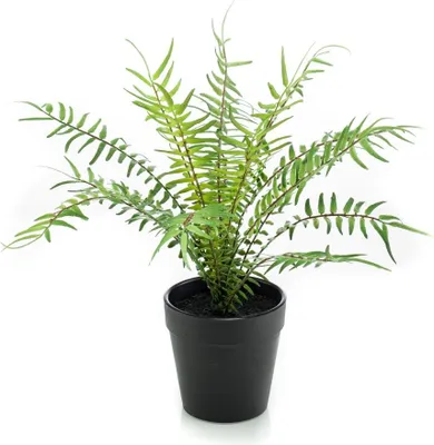 Produktbild von artplants.de Kunst Rippenfarn CASCOT, grün, 20cm - Künstlicher Farn/Zimmerpflanze Deko