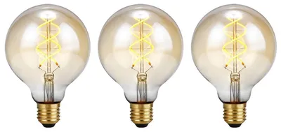 Produktbild von SPL E27 LED Filamentlampe G95 5W Extra Warmweiß Dimmbar 3 Stück