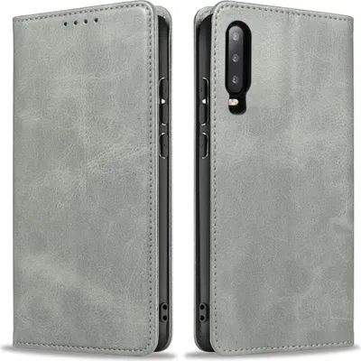 Produktbild von Handyhülle für Huawei P30 Kunstleder Flip Cover Hülle Handytasche Case Kartenfach Farbe: Grau