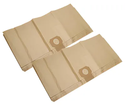 Produktbild von vhbw 10x Staubbeutel kompatibel mit Thomas 1250 S, 1445 S, 1243 Staubsauger - 40cm x 34cm braun