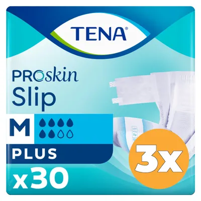 Productafbeelding van 3x Tena Slip Plus ProSkin Medium (30 stuks)